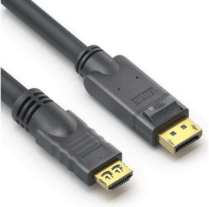 Image du produit Purelink Câble DisplayPort vers HDMI 4K - PureInstall 12,50m (12.50 m, DisplayPort)