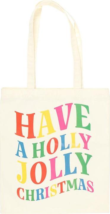 Produktbild Something Different Tragetasche Have A Holly Jolly Christmas Polyester