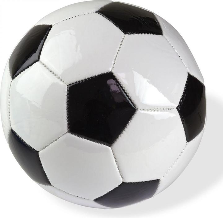 Image du produit Dema Kinder Fussball Star Ball Masse Ø 21 cm Standardgrösse 5 Kunstleder schwarz weiss