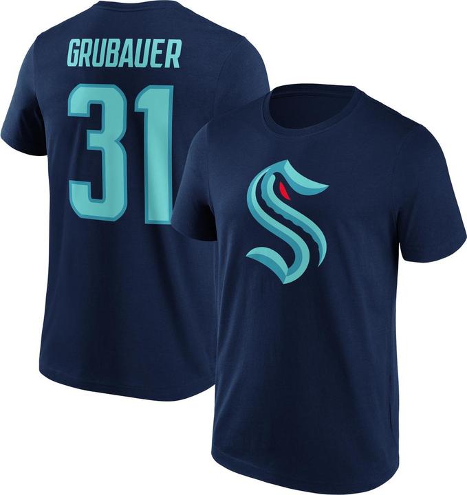 Immagine prodotto Fanatics Seattle Kraken N&N Graphic T-Shirt Grubauer 31 3XL (31)