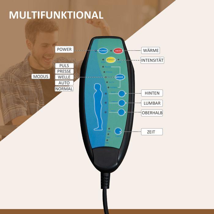 Immagine prodotto Swisshandel24 Bürostuhl mit Vibrationsmassage, Ergonomischer Schreibtischstuhl, Liegefunktion
