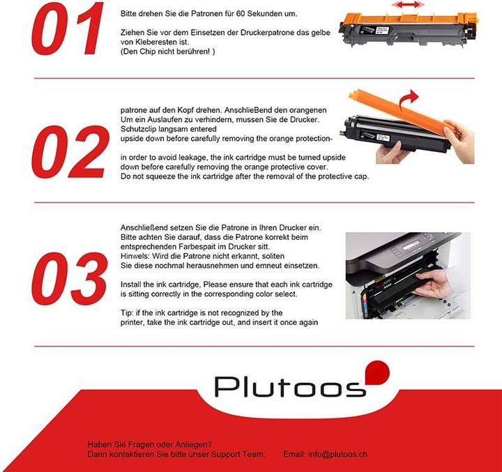 Image du produit Plutoos Brother TN-241BK/245BK Toner XXL compatible, noir