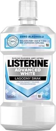 Listerine Advanced White Mild Taste płyn do płukania jamy ustnej White 500ml (500 ml, Mundspülung)