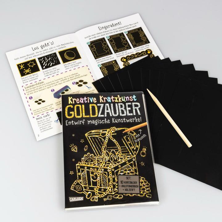 Produktbild Kratzbilder für Kinder: Kreative Kratzkunst: Goldzauber