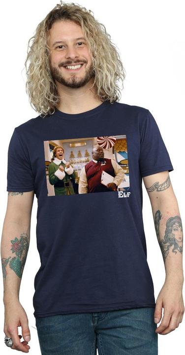 Actual product image Elf Mens Christmas Store Cheer T-Shirt (M)