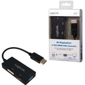 Actual product image LogiLink 4K DisplayPort Adapter (DVI, HDMI, VGA, 15 cm)