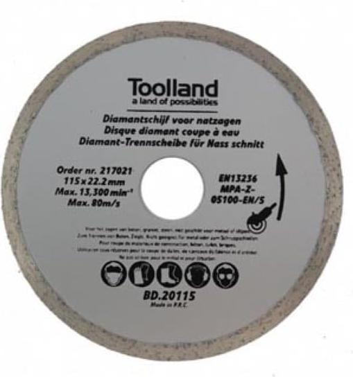 Toolland DIAMANT-TRENNSCHEIBE - 180 mm x 25.4 mm