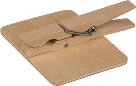 Actual product image Magni Wooden board mini 7x7cm with clip for labelling (7 x 7 cm)