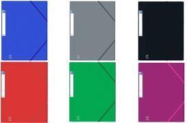 Produktbild Elba Eckspannermappe EUROFOLIO, DIN A4, 0,7 mm, grau Stärke: 0,7 mm, mit Beschriftungsetikett, aus Karton (A4, 1 x)