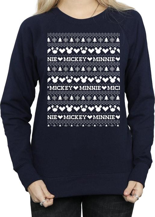Produktbild Disney Mickey And Minnie Christmas Fair Isle Sweatshirt (S)