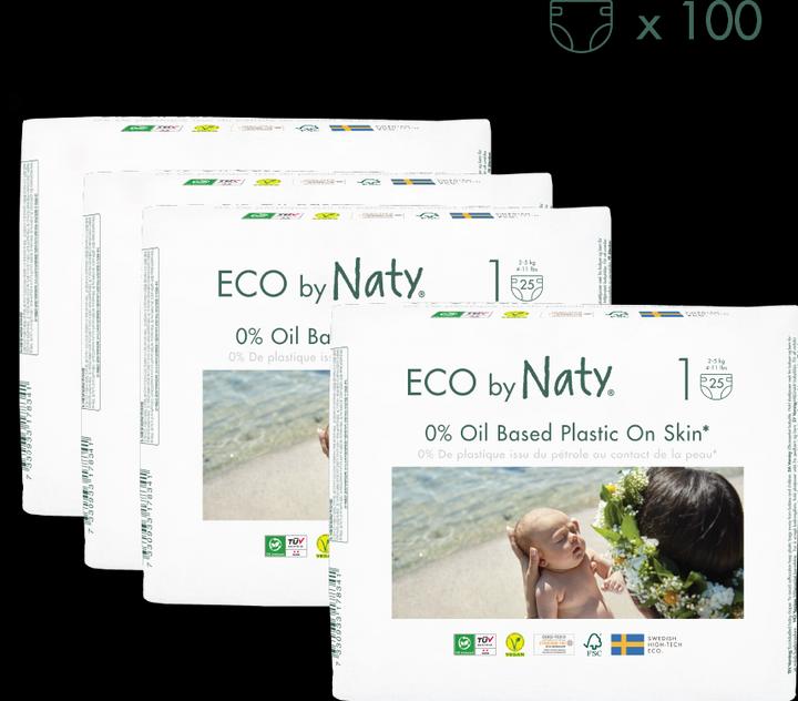 Naty Biowindel (Gr. 1, Halbmonatsbox, 100 Stück)