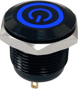 Actual product image RND Vandal-proof illuminated pushbutton Pushbutton IP67 1 NO contact 16mm