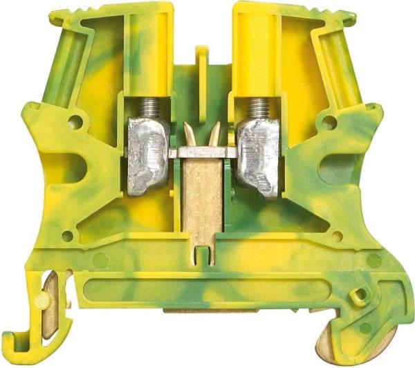 Actual product image Legrand Single pole connector 2.5mm2 VIKING green-yellow (037170)