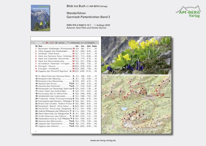 Produktbild Wanderführer Garmisch-Partenkirchen Band 2 (Deutsch, Susi Plott, Günter Durner, 2021)
