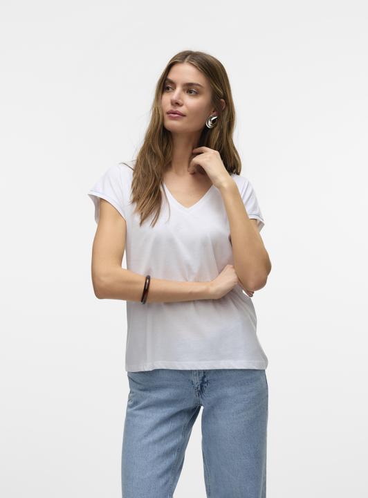 Image du produit Vero Moda Vmluna Ss V-Neck Tee Jrs Noos (XL)