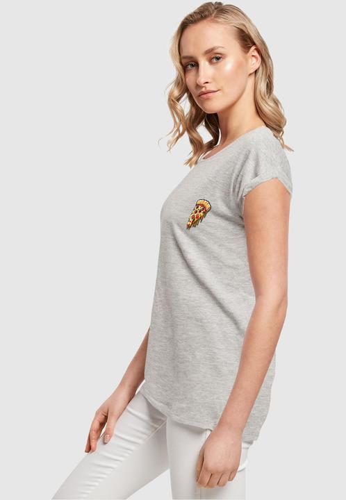 Actual product image Merchcode Ladies Pizza Comic Extended Shoulder Tee - 116357 (L)