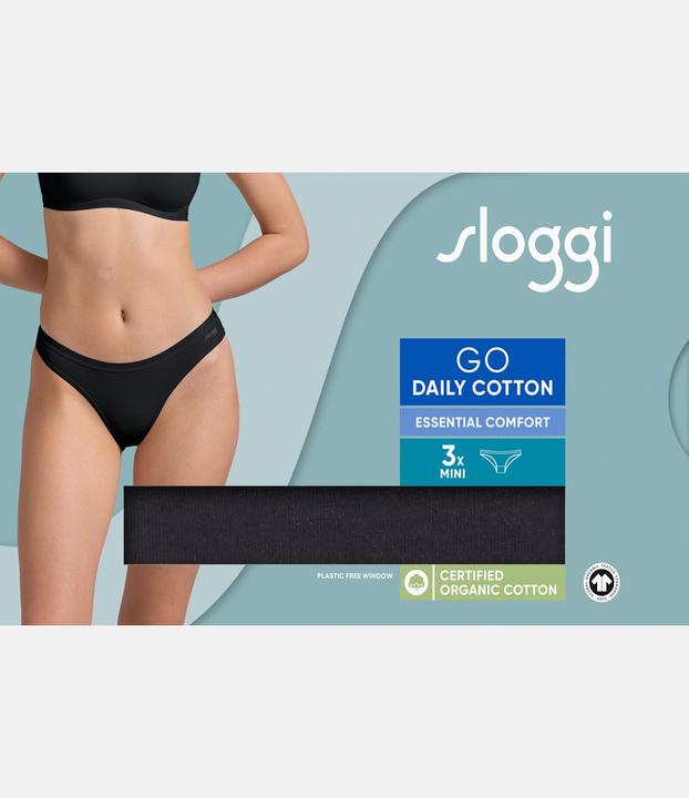 Immagine prodotto Sloggi Brief GO DAILY COTTON MINI Damenslip 3er Pack (XS, confezione da 3)