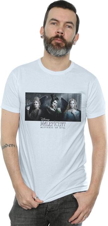 Actual product image Disney Mens Maleficent Mistress Of Evil Character Poster T-Shirt (L)