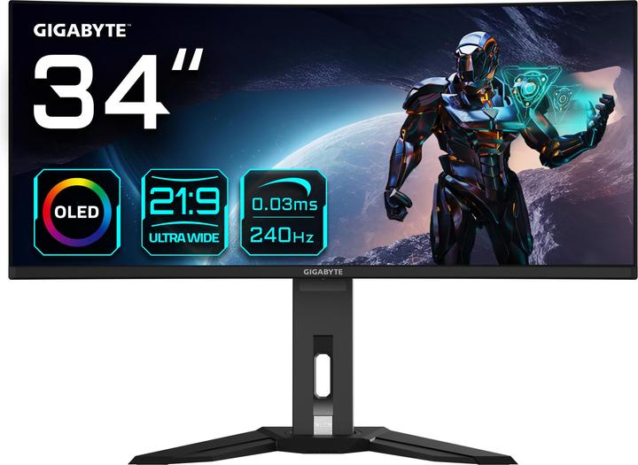 Gigabyte MO34WQC2 EK (3440 x 1440 Pixel, 34")