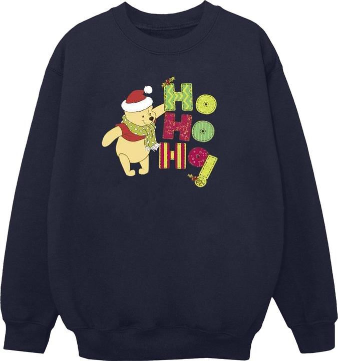 Actual product image Disney Womens/Ladies Winnie The Pooh Ho Ho Ho Scarf Sweatshirt (5XL)