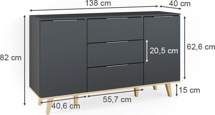 Produktbild Vicco Nautica (138 x 40 x 82 cm)