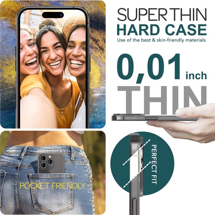 Produktbild Nalia Extrem Dünnes 0,3mm Mattes Hardcase (Apple iPhone 15 Pro Max)