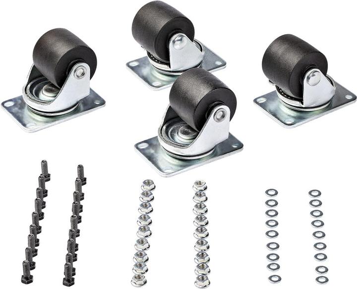 Actual product image StarTech Heavy duty casters for server cabinets - Universal M6 casters - Replacement casters ( pattern) for
