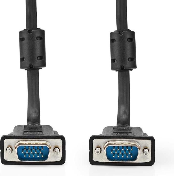 Actual product image Nedis VGA cable | VGA male | VGA male | Nickel-plated | Maximum resolution: 1280x768 | 10.0 m | R (10 m, VGA)