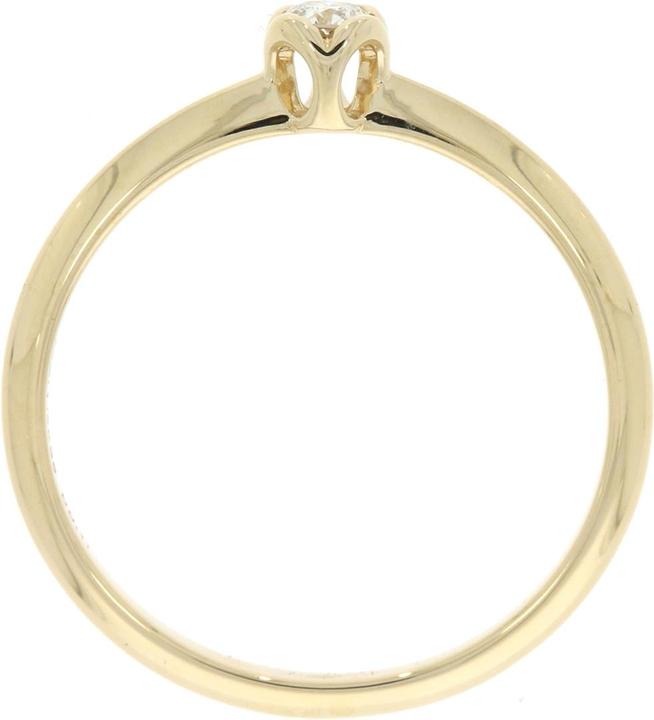 Immagine prodotto Xen Anello ONE con diamante 0,11 ct. oro giallo 585 (54, 585/14 K Oro)