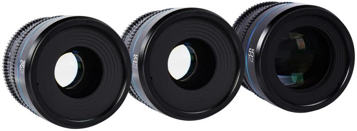 Image du produit Sirui Nightwalker 24 35+55mm T1.2 S35 MF Cine Lens Bundle E-Mount (Sony E, APS-C / DX)
