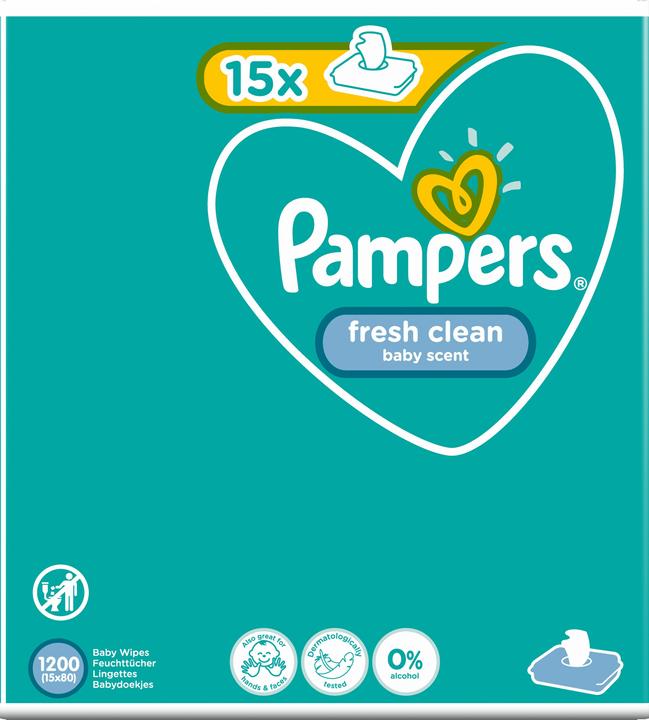 Actual product image Pampers Fresh Clean (1200 Piece)