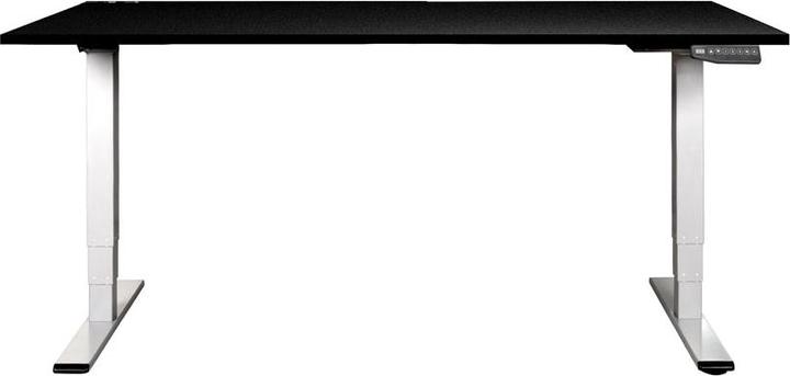 Produktbild Contini höhenverstellbarer Bürotisch 180 x 80 cm schwarz / Gestell weiss