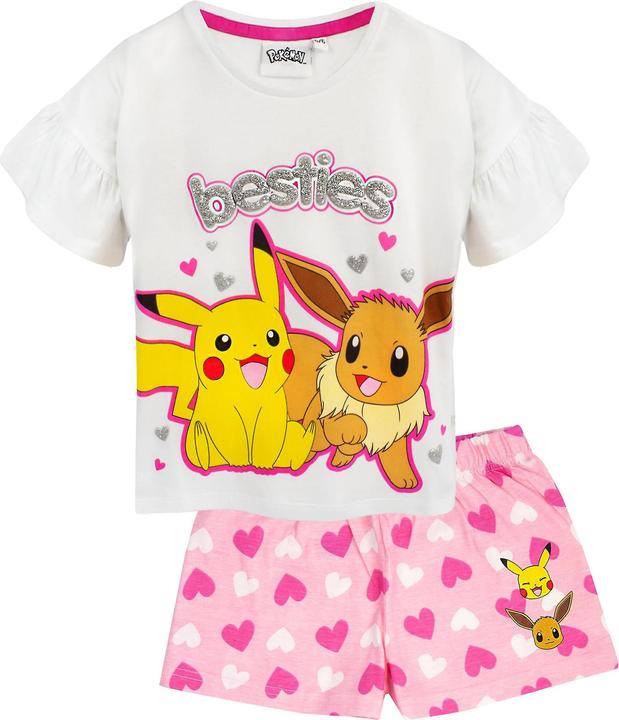 Pokémon Besties Schlafanzug mit Shorts Mädchen (3erPack)Rüschen