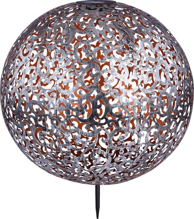 Produktbild Globo Solarleuchte Metall Silberfarben, 1xled (IP44)