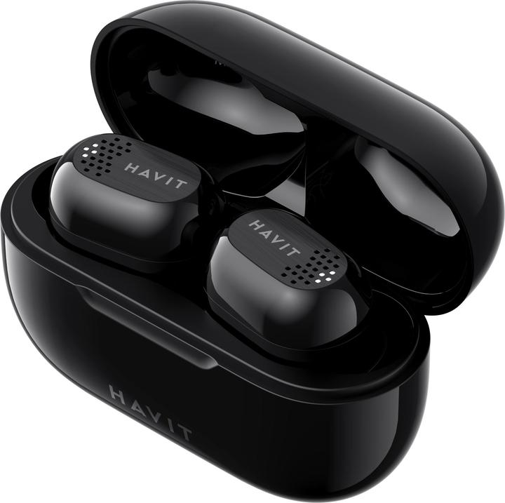 Actual product image Havit TWS Bluetooth Headset Black Wireless Headphones In Ear Music Black (100 h, Wireless)