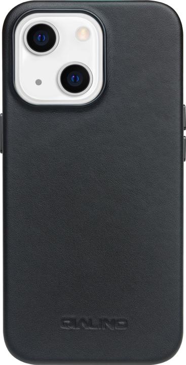Actual product image QiAlino Coque cuir véritable (compatible MagSafe) (Apple iPhone 13)