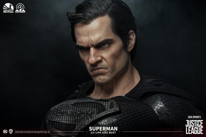 Immagine prodotto Infinity Studios Snyder's Justice League "Superman - Versione Nera" 1/1 Busto a grandezza naturale