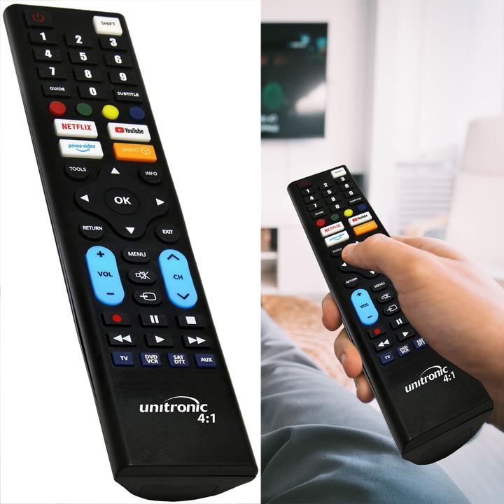 Produktbild iSnatch Programmierbare Fernbedienung für 4 Geräte (Universal Fernbedienung, Infrarot)