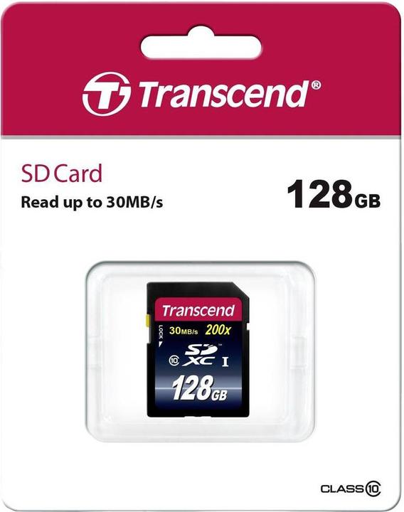 Produktbild Transcend SDXC Ultimate 200x (128 GB, SDXC, U1, UHS-I)