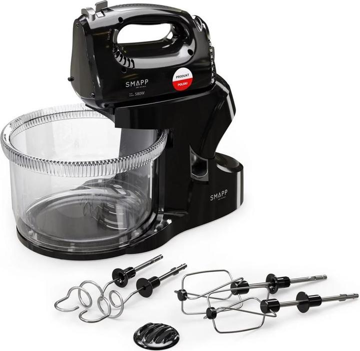 Immagine prodotto Smapp Miscelatore a mano Frullatore con ciotola 451.8 2 ciotole nero (580 W)