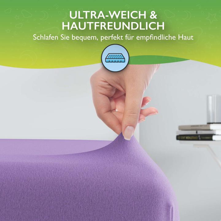 Actual product image Etérea Comfort Jersey Topper (200 x 200 cm, 200 x 220 cm)