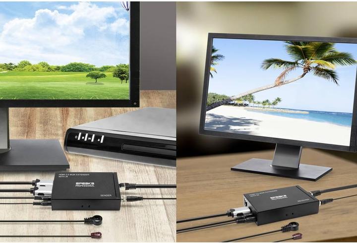Immagine prodotto SpeaKa Professional Extender SP HDE 300 HDMI® via cavo di rete RJ45 60 m (Estensore)