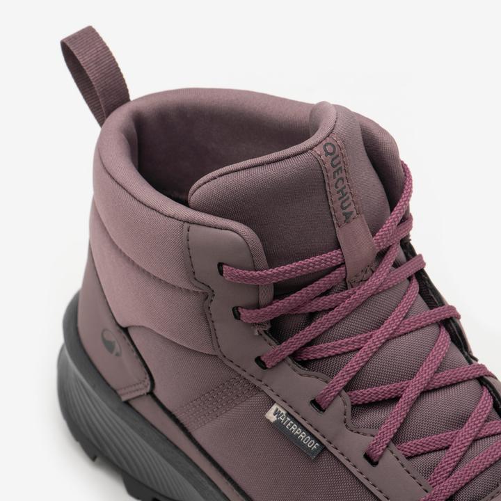 Actual product image Quechua Wanderschuhe Damen halbhoch wasserdicht - NH100 WP violett (36)