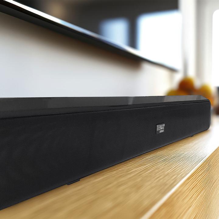 Image du produit Technaxx Bluetooth Stereo Soundbar, HDMI-ARC, Opt-in, Aux-in, 30W (30 W, 2.0 Canal)