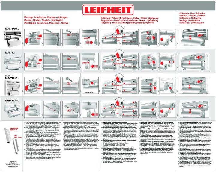 Actual product image Leifheit Roll holder