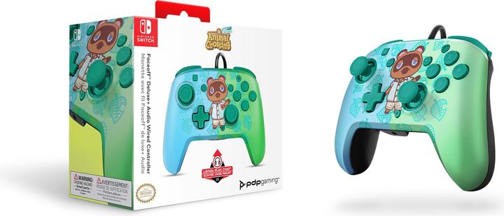 Produktbild PDP Faceoff Deluxe + Audio Animal Crossing (Switch OLED, Switch Lite, Switch)