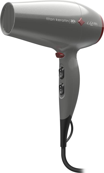 Actual product image GAMA GA.MA Titan Keratin Diamond 3D hair dryer 2300 W Grey