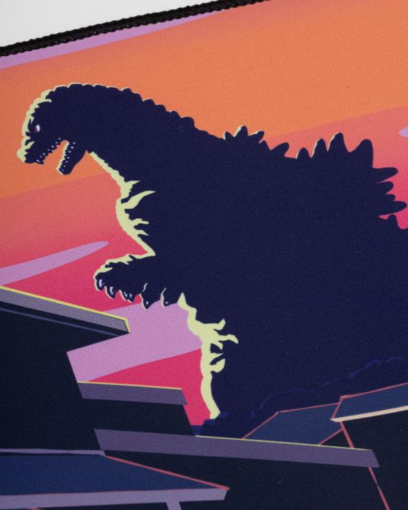 Actual product image Itemlab Godzilla tapis de souris Oversized Japanese Godzilla Skyline