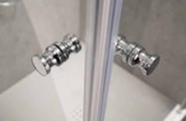 Actual product image Dusbad Shower enclosure / shower enclosure Vital 2 two-part swing door on the right and side panel on the (75 cm, 75 cm)