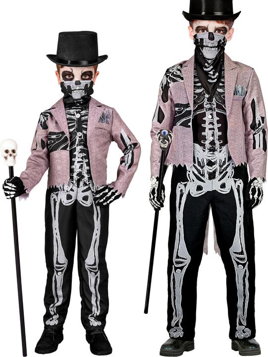 Produktbild Widmann Skelegroom Kinderkostüm Frack mit Weste, Hose, Maske (146, 158)